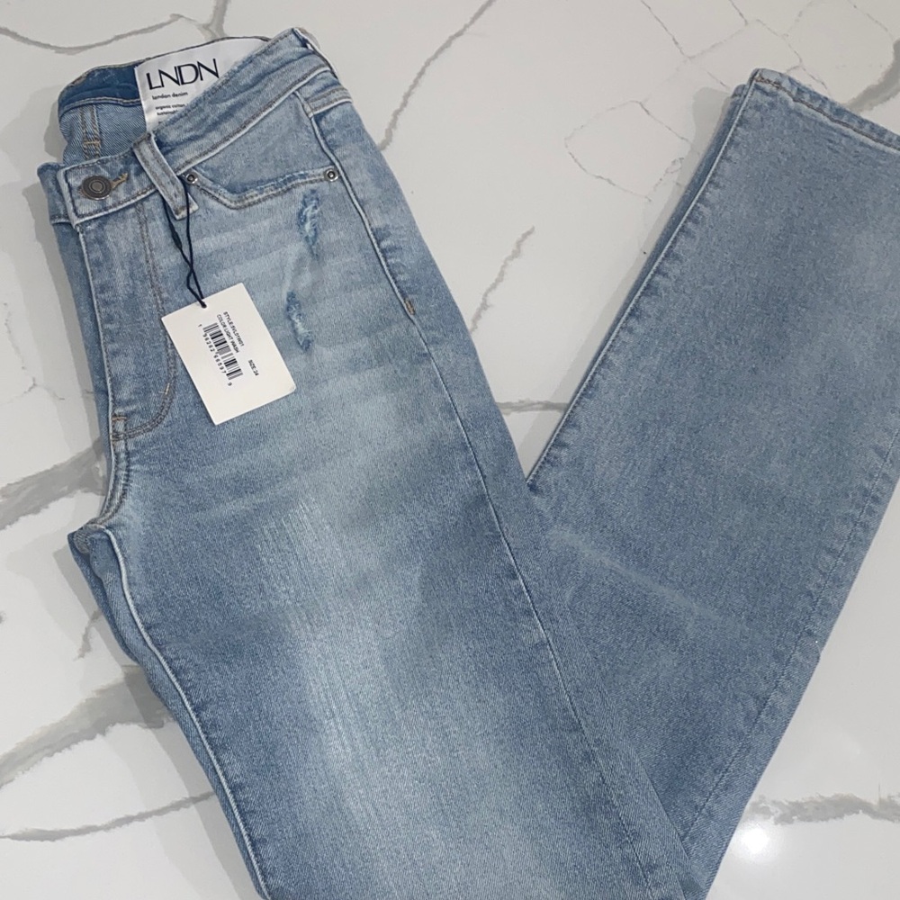 Light Blue Women's Straight Leg Jeans